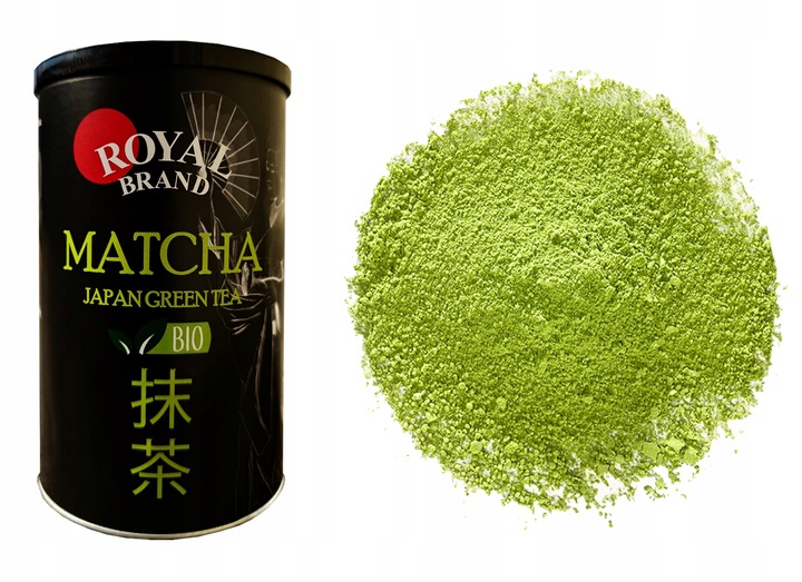 Herbata Zielona Matcha Japońska Bio 100g w Pięknej Tubie, Puszce na Prezent