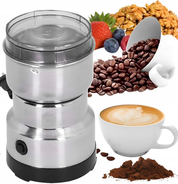 MŁYNEK ELEKTRYCZNY DO MIELENIA KAWY ORZECHÓW PRZYPRAW BLENDER DO OWOCÓW