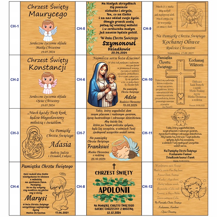Srebrny medalik pr. 925 Matka Boska Częstochowska Grawer Prezent na Chrzest