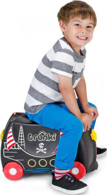 Walizka dla dzieci jeżdżąca Trunki Wóz Pirat Pedro TRU-0312