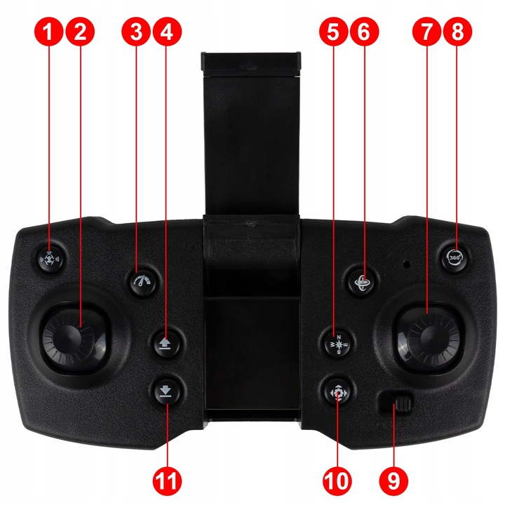 DRON Z KAMERĄ DLA DZIECI QUADROCOPTER HD WIDEO 0,3MP AKUMULATOR 3,7 WALIZKA