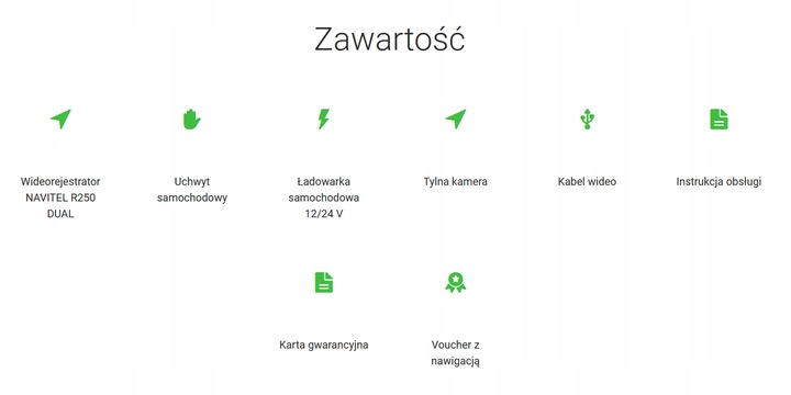 Wideorejestrator Navitel R250 DUAL - Auto-Start, Tryb parkingowy + Gratis