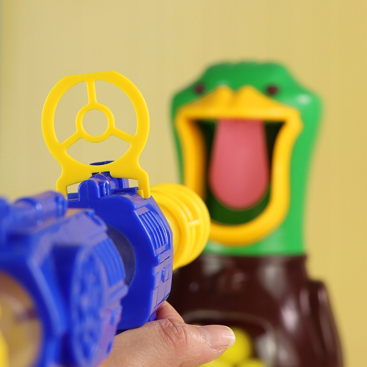 GŁODNA KACZKA XXL STRZELANIE DO CELU UCIEKA LED 2xPISTOLET PREZENT URODZINY