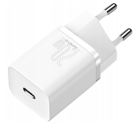 BASEUS SZYBKA ŁADOWARKA DO TELEFONU IPHONE ZASILACZ USB-C TYP-C QC 20W PD