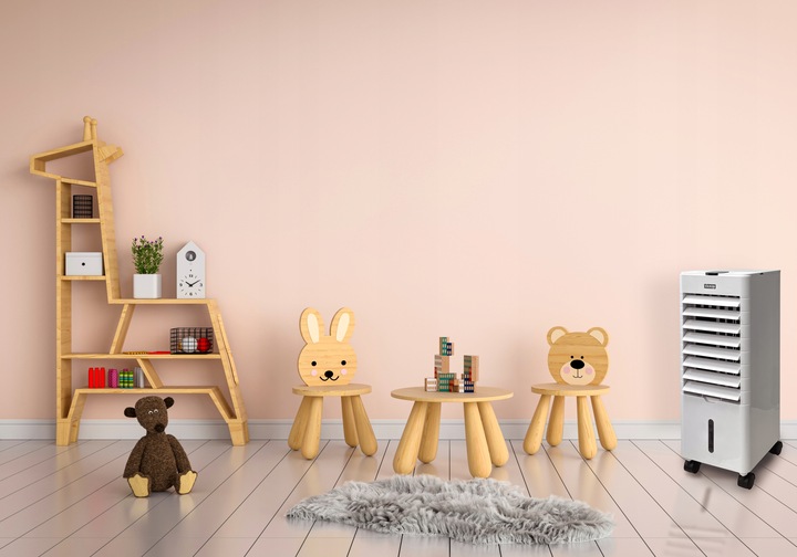 Klimatyzator wodny przenośny HAXON ZAX 4w1 LED nawilżacz pilot + wkłady