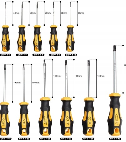 Zestaw śrubokrętów magnetycznych TORX CCLIFE CC5015 11 elementów