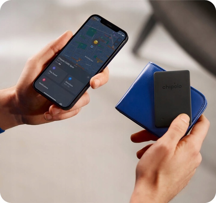 Lokalizator Chipolo CARD Spot Black Apple Find My