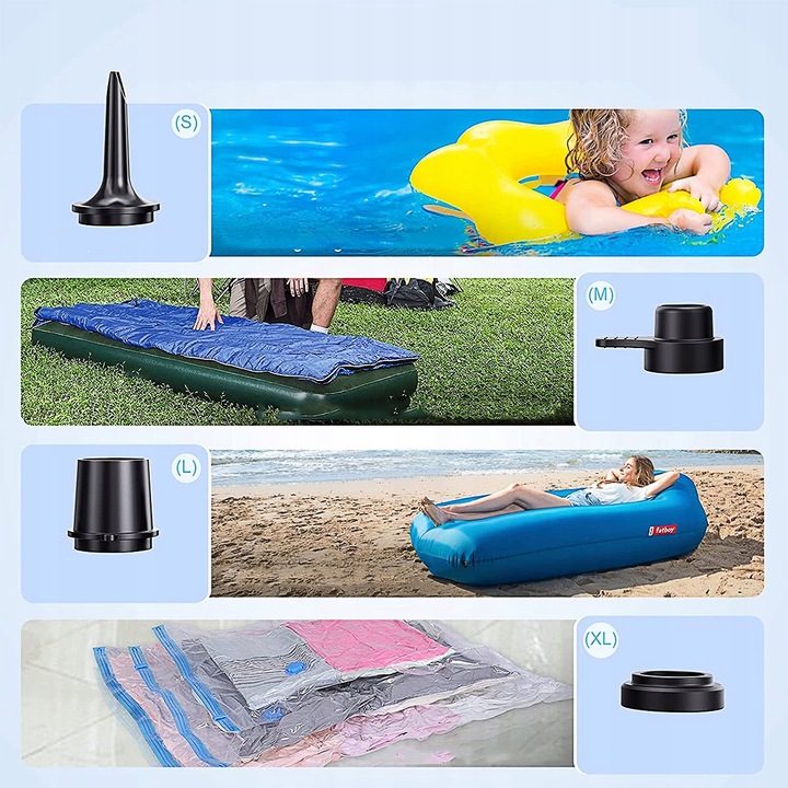 AKUMULATOR MINI POMPA ELEKTRYCZNA NADAJE SIĘ DO PONTONÓW/MATERACY 4000mah