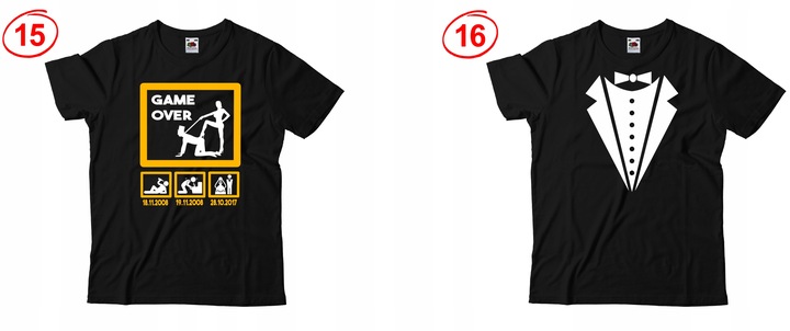 KOSZULKA NA WIECZÓR KAWALERSKI GAME OVER PREZENT