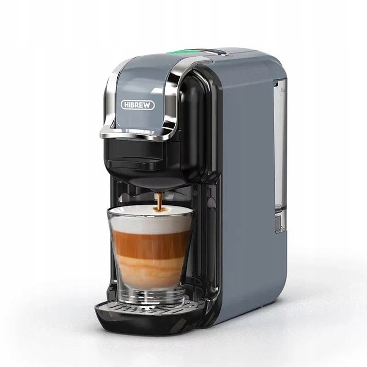 HiBREW H2B Ekspres do kawy wielokapsułkowy 5 w 1 SZARY