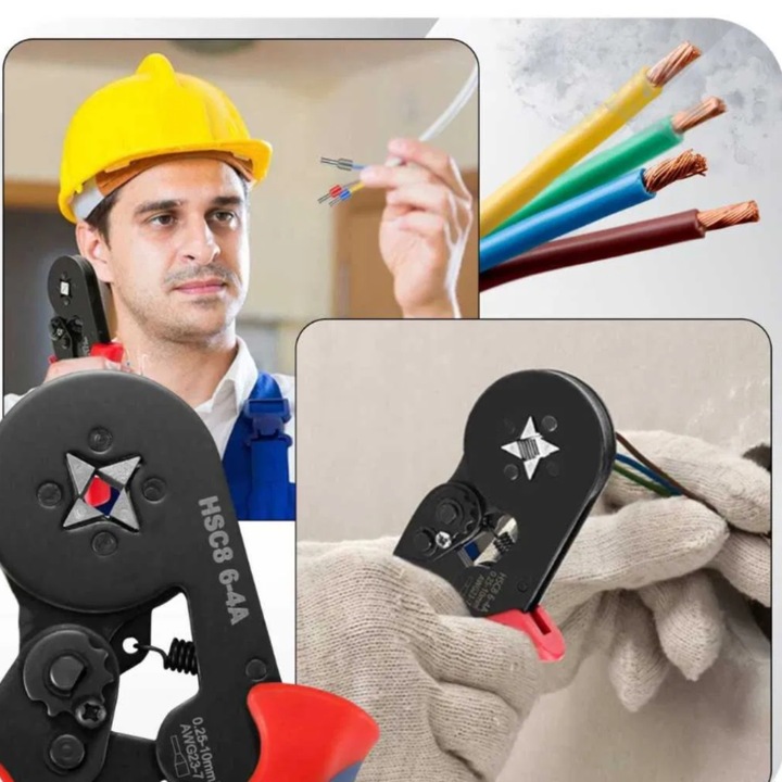 ZACISKARKA PRASKA DO KONEKTORÓW TULEJEK KABLI PRZEWODÓW 1200 SZTUK TULEJEK