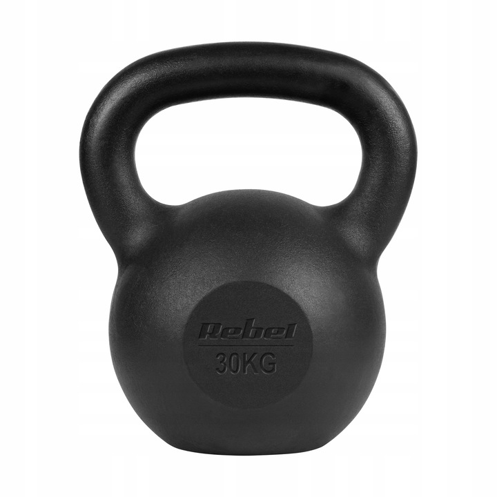 Kettlebell żeliwny 30kg kettle hantel obciążenie odważnik do ćwiczeń Rebel