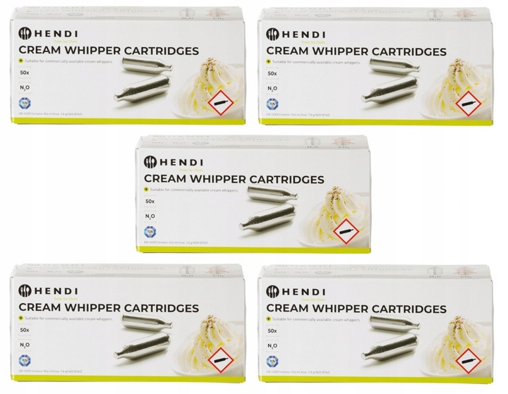 Naboje do syfonu do bitej śmietany Hendi 0 l 50