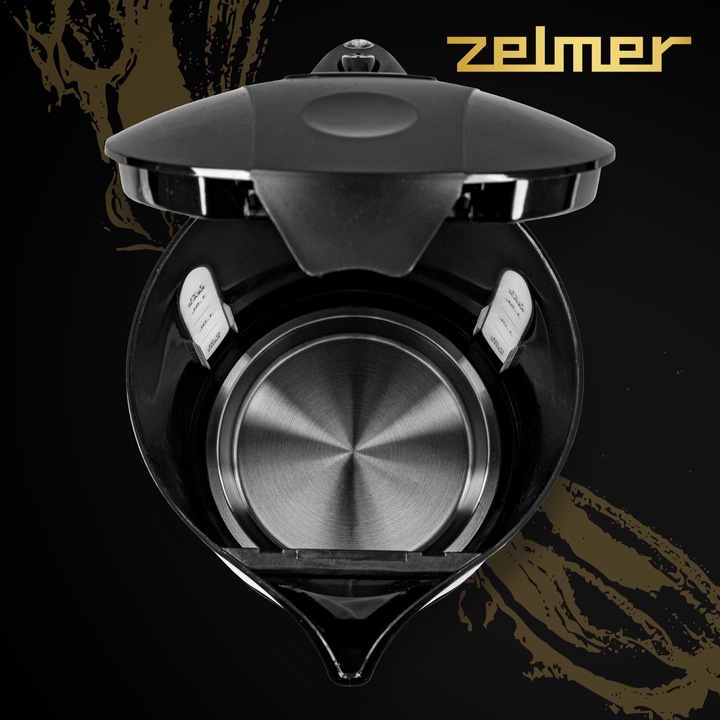 Czajnik elektryczny Zelmer ZCK7630 Gold 2200 W 1,7 l czarny