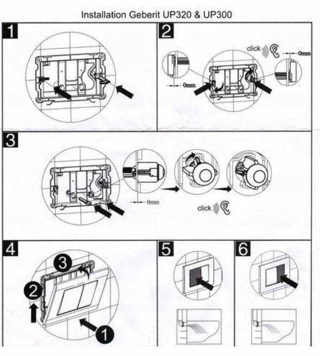 Przycisk spłukujący do stelaża Geberit Delta Sigma czarny mat cichy trwały
