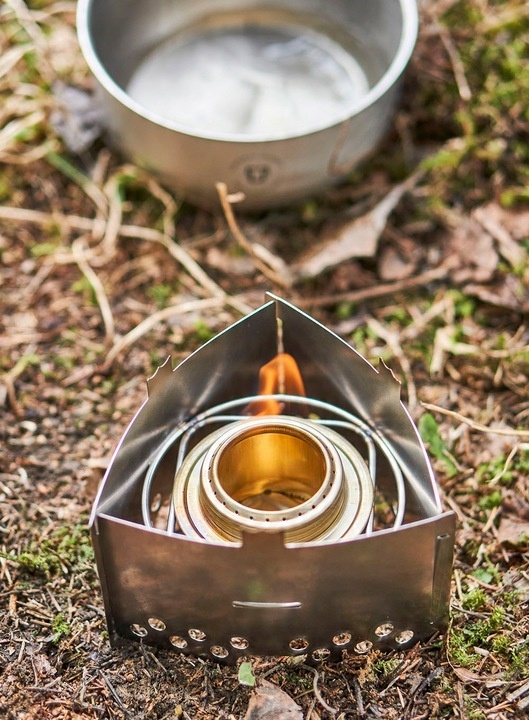 TRANGIA - TRIANGLE STOJAK OSŁONA PRZECIW WIATROWA Z UCHWYTEM NA PALNIK set