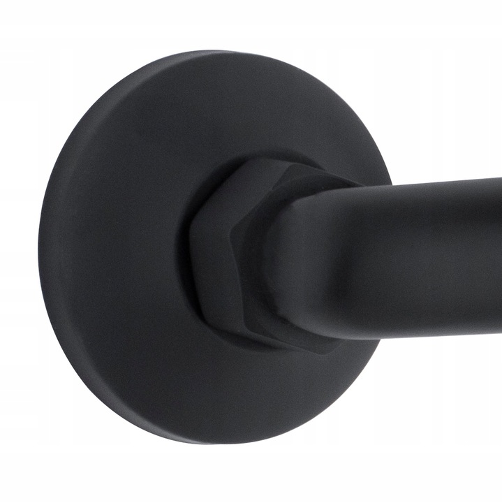 Bateria prysznicowa czarna ścienna jednouchwytowa ze słuchawką i wężem YOKA