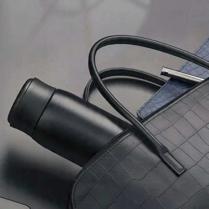 KUBEK TERMICZNY TERMOS DO KAWY 500ML BUTELKA ZE STALI NIERDZEWNEJ CZARNA