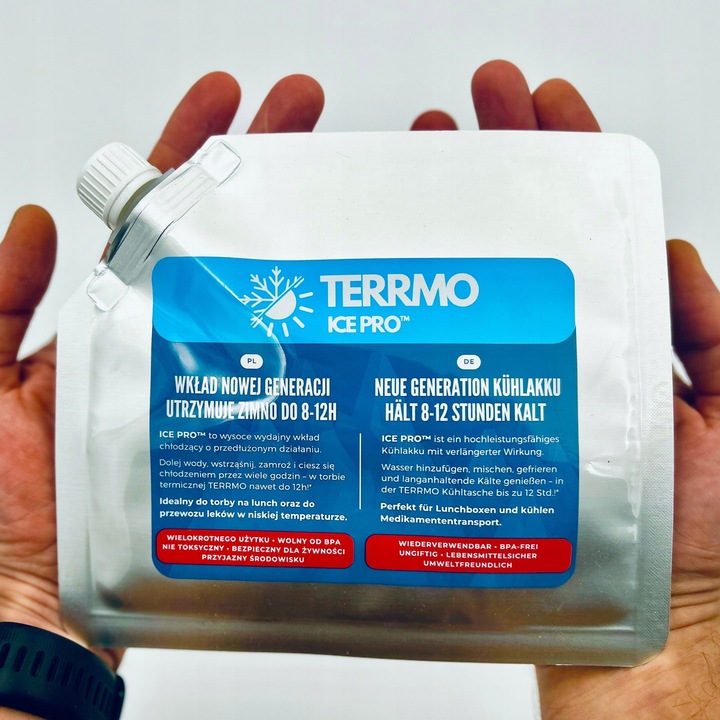 TERRMO Ice Pro - Wydajny Wkład Chłodzący Żelowy Do Torby Termicznej 1x350ml