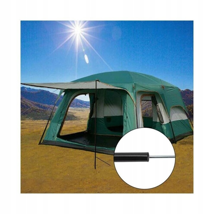 2X2M SŁUPKI NAMIOTOWE TELESKOPOWY Z STAL DO MARKIZY KEMPINGU REGULOWANY