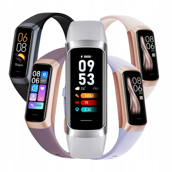 SMARTWATCH SMARTBAND AMOLED CIŚNIENIE POŁĄCZENIA ROZMOWY SZKŁO MENU POLSKIE
