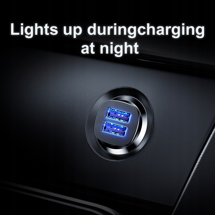 Baseus ładowarka samochodowa 2xUSB QC 3.0 Moc 30W