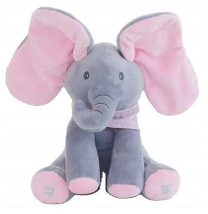 INTERAKTYWNY SŁOŃ AKUKU PLUSZOWY MIŚ ŚPIEWA +GRA SŁONIK PRZYTULANKA PLUSZAK