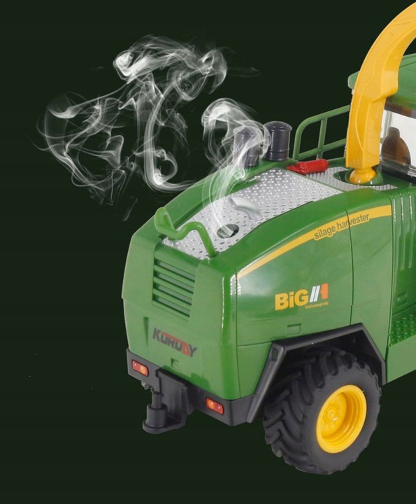 KOMBAJN ZDALNIE STEROWANY 2W1 DŹWIĘK ŚWIATŁA DYM PILOT RC