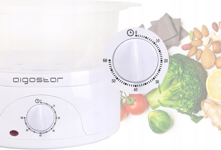 PAROWAR AIGOSTAR 9L 800W RYŻ ZUPA JAJKA bez BPA