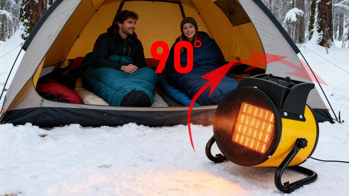 Termowentylator nagrzewnica elektryczna ceramiczna farelka cichy grzejnik