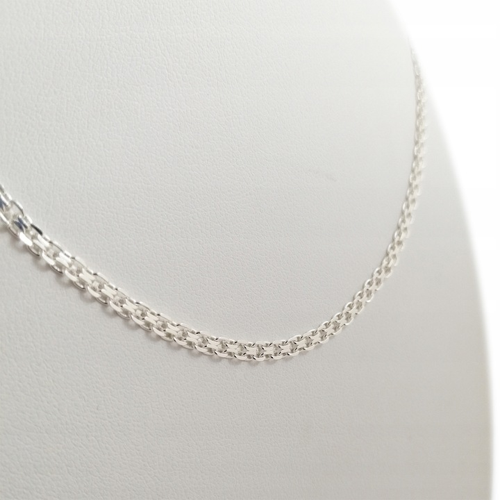 SREBRNY ŁAŃCUSZEK BISMARK 50cm/3mm pr 925 PREZENT