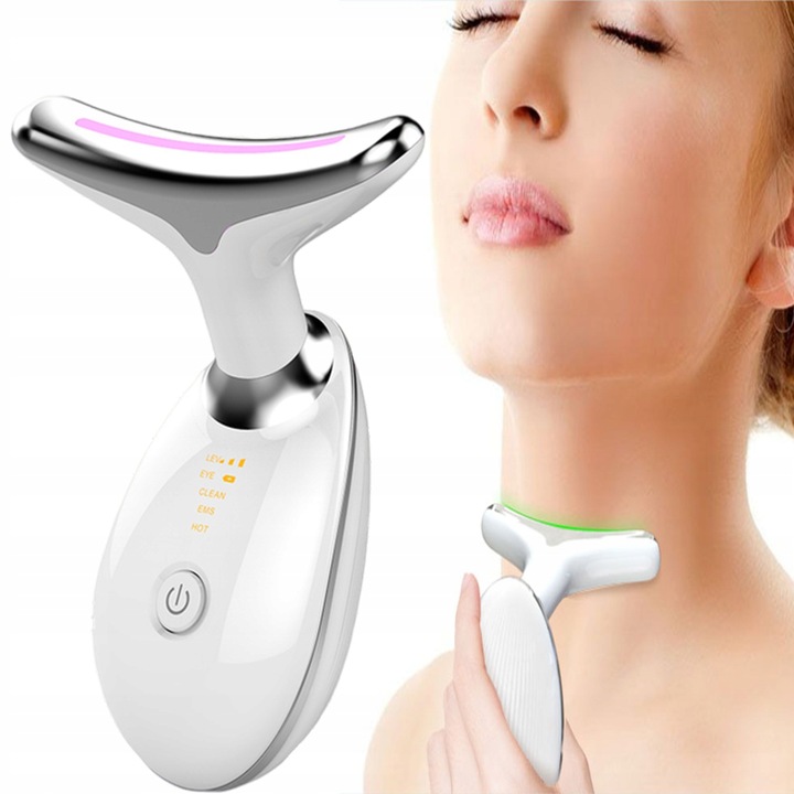 MASAŻER SONICZNY DO UJĘDRNIANIA TWARZY I SZYI ULTRADŹWIĘKOWY EMS LIFTING