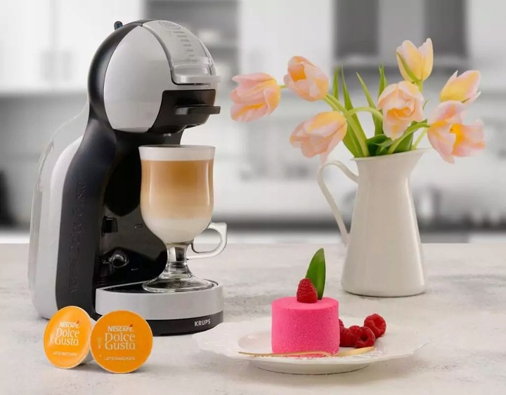 Ekspres kapsułkowy Krups KP123B Dolce Gusto Mini Me 15 bar srebrny | 1500 W