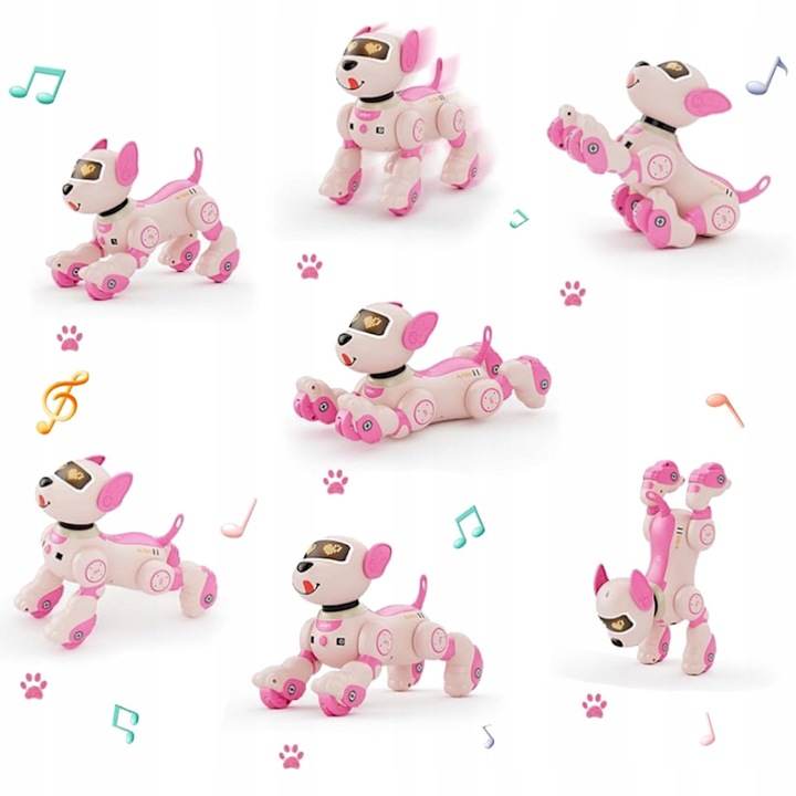 ROBOT INTERAKTYWNY ROBO PIES PIESEK ZDALNIE STEROWANY GŁOSEM PILOT DOTYK