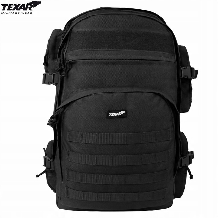 Plecak Turystyczny Taktyczny Wojskowy Duży GRIZZLY TEXAR 65L MOLLE CZARNY