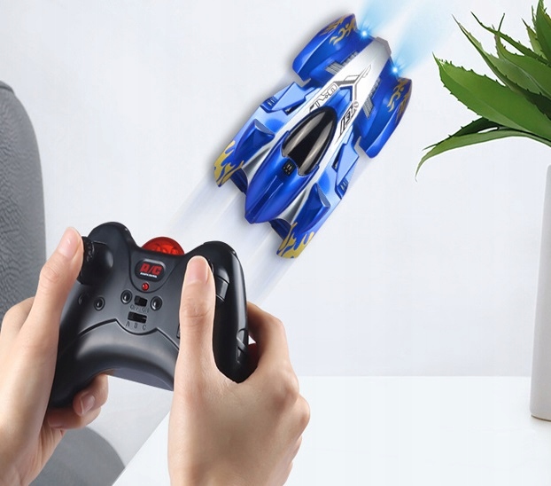 AUTO JEŻDŻĄCE PO ŚCIANACH I SUFICIE SAMOCHÓD LED ZDALNIE STEROWANY NA PILOT