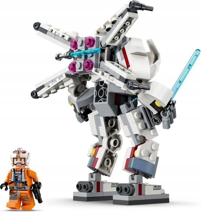 KLOCKI LEGO STAR WARS 75390 MECH X-WING LUKE'A SKYWALKERA NA PREZENT +TORBA