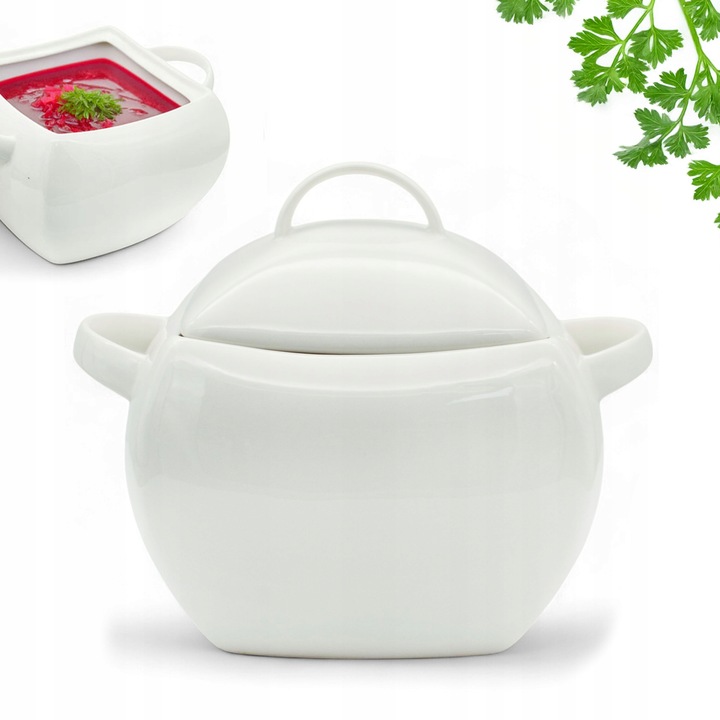 WAZA z pokrywą 4,5L do zupy rosołu NACZYNIE misa zamykana STOŁOWA