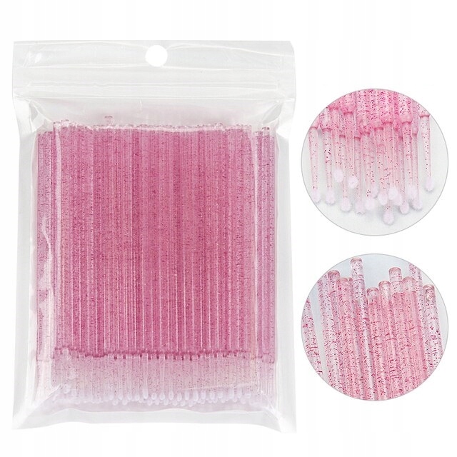 100x MIKRO APLIKATORY DO RZĘS BROKAT