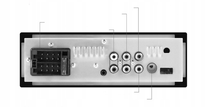 RADIO NAWIGACJA 1DIN CARPLAY ANDROID AUTO MAPY BLUETOOTH AUX