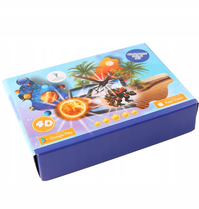 Smarty Interaktywne karty 4D Planety Roboty Dinozaury