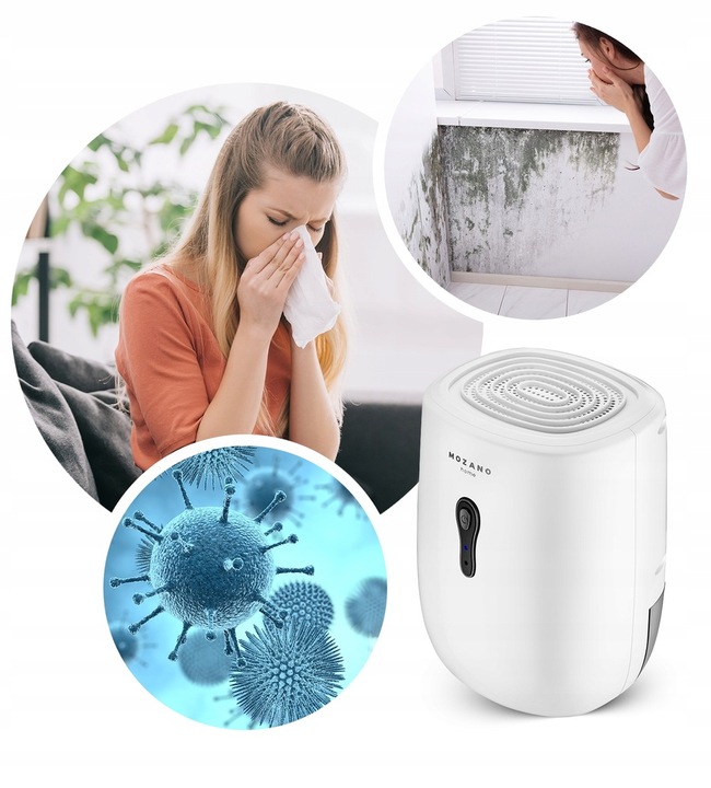 POCHŁANIACZ WILGOCI AUTOMATYCZNY SMART 800ml OSUSZACZ POWIETRZA CICHY 30W