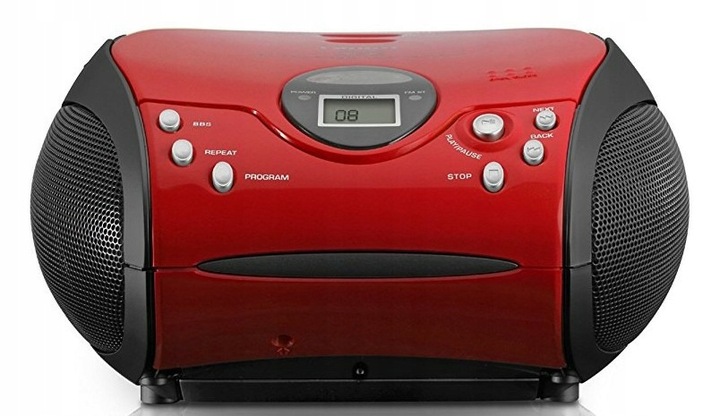 Radioodtwarzacz Lenco SCD-24 Czerwono Czarny