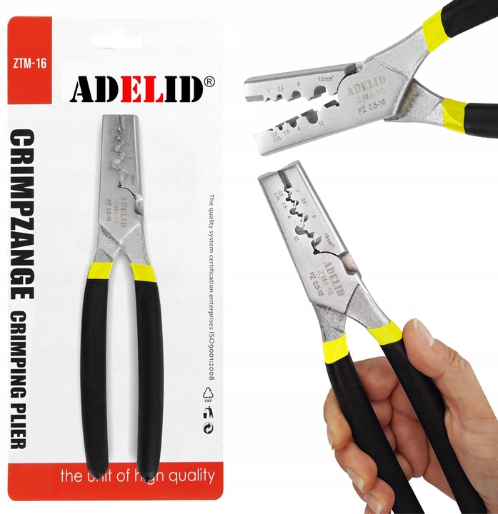 ZACISKARKA PRASKA DO KABLI TULEJEK KOŃCÓWEK 0,5-16