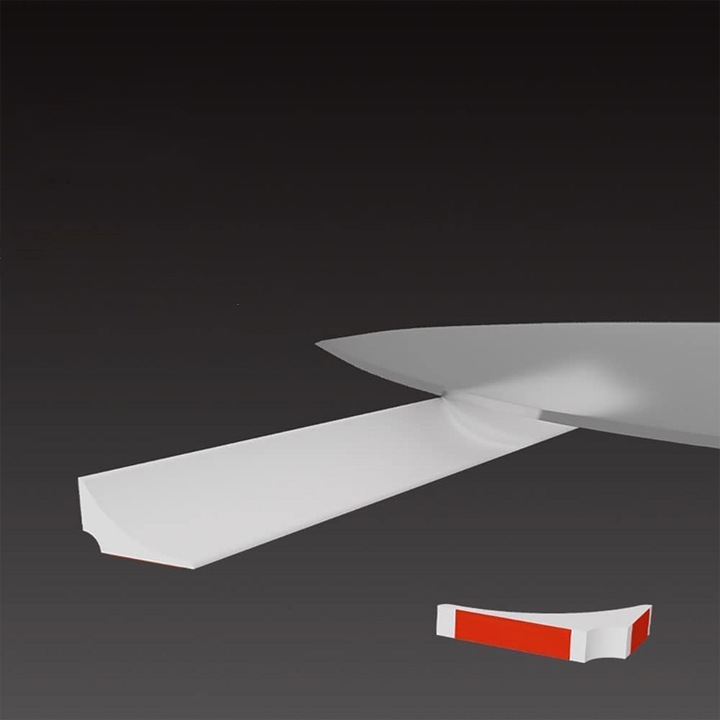 2M SAMOPRZYLEPNA LISTWA ZATRZYMUJĄCA WODĘ DO WANNY, LISTWA WYKOŃCZENIOWA