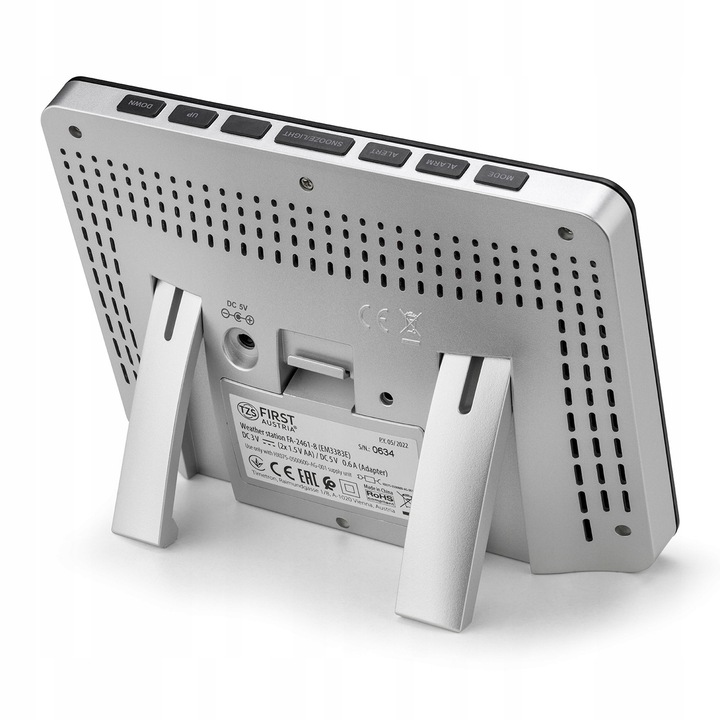 Bezprzewodowa stacja pogody ZEGAR HIGROMETR first austria