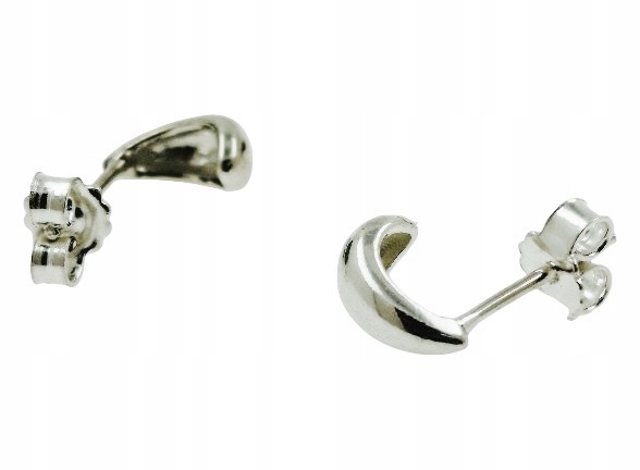 KOLCZYKI SREBRNE 925 SREBRO NA PREZENT WKRĘTKI SUBTELNE ŁEZKI KROPLE