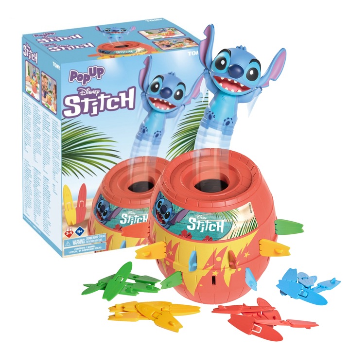 TOMY GRA ZRĘCZNOŚCIOWA POP UP DISNEY LILO & STITCH gra dla dzieci +4 lata