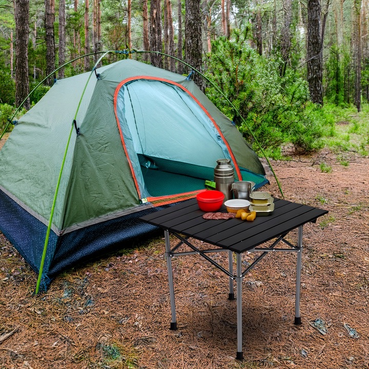 STÓŁ SKŁADANY TURYSTYCZNY OGRODOWY CATERINGOWY STOLIK ROZKŁADANY NA TARAS