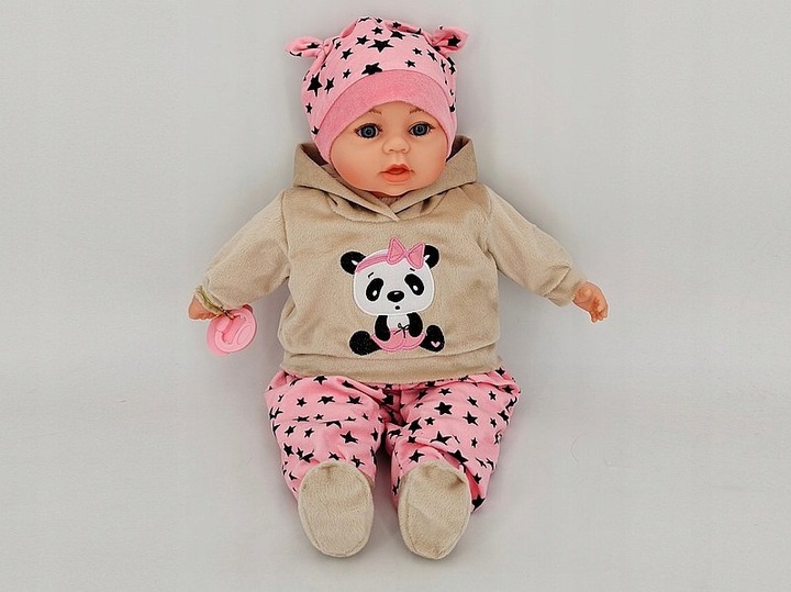 LALKA BOBAS 45cm MÓWI I ŚPIEWA, SMOCZEK